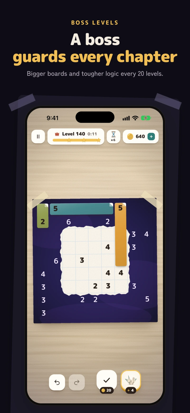 A boss level with an irregular board